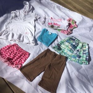 Girls Size 4/4T Lot of Misc. 7 Piece Warm Weather Clothes